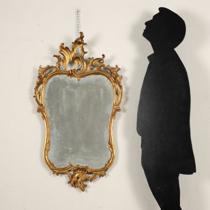 Rococo Style Mirror Glass Italy XIX Century