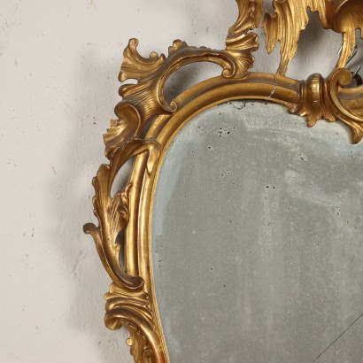 Rococo Style Mirror Glass Italy XIX Century