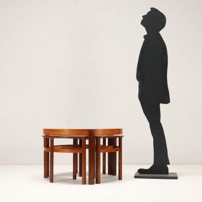 modernariato, modernariato di design, tavolino, tavolino modernariato, tavolino di modernariato, tavolino italiano, tavolino vintage, tavolino anni '60, tavolino design anni 60,Gruppo Tavolini Anni 60