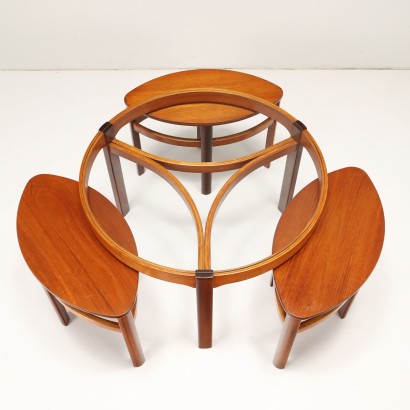 modernariato, modernariato di design, tavolino, tavolino modernariato, tavolino di modernariato, tavolino italiano, tavolino vintage, tavolino anni '60, tavolino design anni 60,Gruppo Tavolini Anni 60
