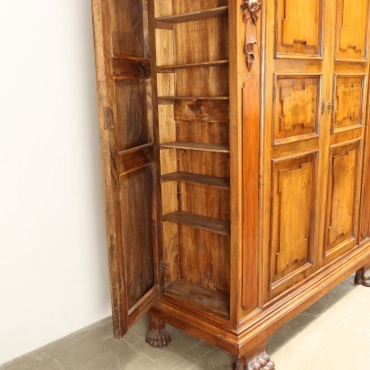 Neo-Baroque Style Wardrobe Walnut Italy XIX-XX Century