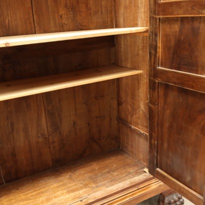 Neo-Baroque Style Wardrobe Walnut Italy XIX-XX Century