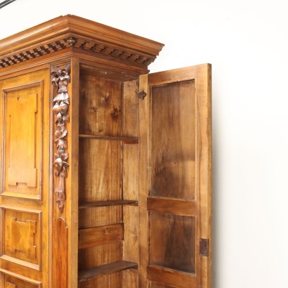 Neo-Baroque Style Wardrobe Walnut Italy XIX-XX Century