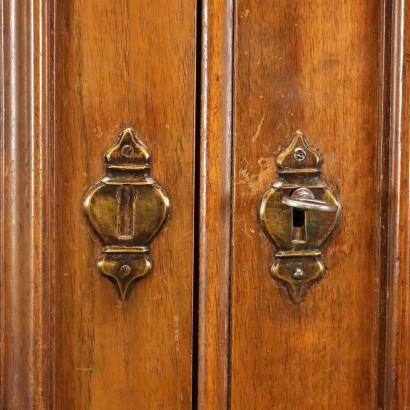 Neo-Baroque Style Wardrobe Walnut Italy XIX-XX Century