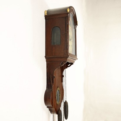 antiquariato, orologio, antiquariato orologio, orologio antico, orologio antico italiano, orologio di antiquariato, orologio neoclassico, orologio del 800, orologio a pendolo, orologio da parete,Pendola da Parete a Fasi Lunari