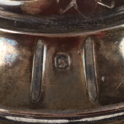 antiquariato, oggettistica, antiquariato oggettistica, oggettistica antica, oggettistica antica italiana, oggettistica di antiquariato, oggettistica neoclassico, oggettistica del 800,Caraffa in Vetro Molato e Argento