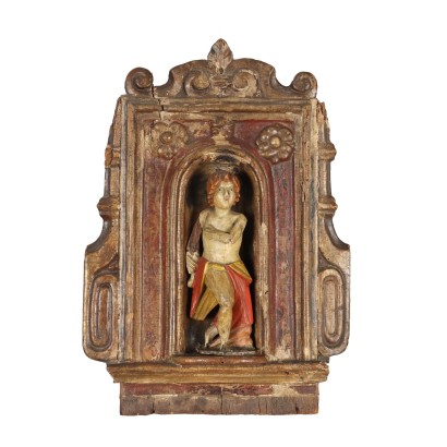 Ädikula Holz Italien XVIII Jhd
