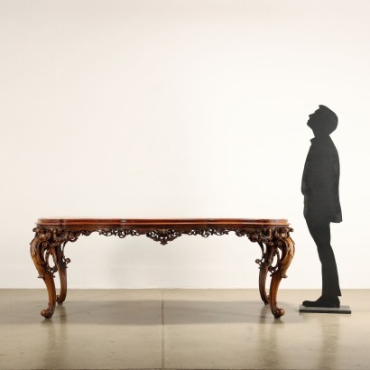 antigüedades, mesa, antigüedades de mesa, mesa antigua, mesa italiana antigua, mesa antigua, mesa neoclásica, mesa del siglo XIX, mesa estilo Chippendale
