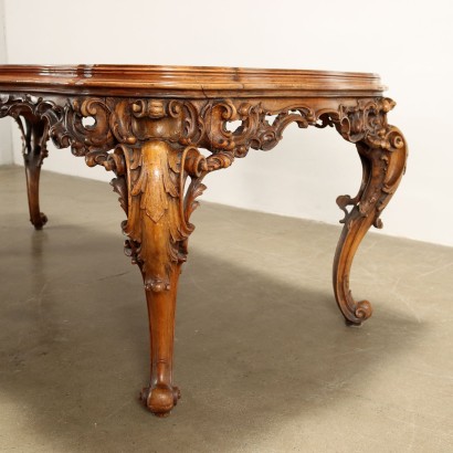 antigüedades, mesa, antigüedades de mesa, mesa antigua, mesa italiana antigua, mesa antigua, mesa neoclásica, mesa del siglo XIX, mesa estilo Chippendale