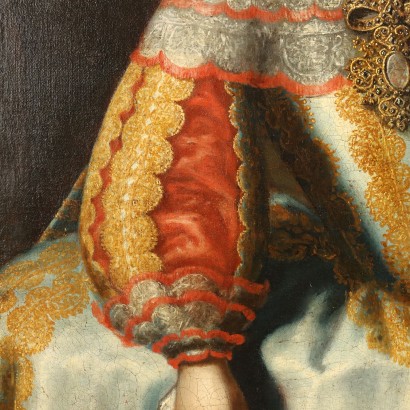 retrato, de, un, niña joven