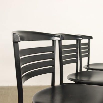 Group of 4 Chairs Sorgente del Mobile Lola Polyurethane Italy 1980s
