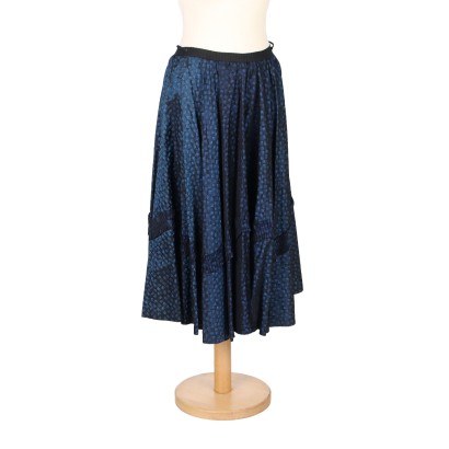 moda vintage, vintage alta sartoria, vintage sartoriale, abbigliamento vintage, gonna a ruota, gonna anni '60, anni '60, anni '70,Gonna Vintage Jacquard a Ruota