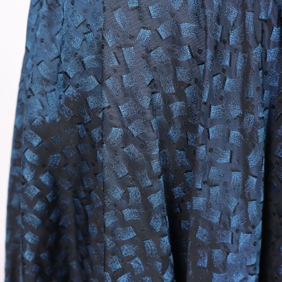 moda vintage, vintage alta sartoria, vintage sartoriale, abbigliamento vintage, gonna a ruota, gonna anni '60, anni '60, anni '70,Gonna Vintage Jacquard a Ruota