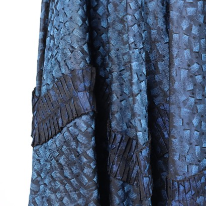 moda vintage, vintage alta sartoria, vintage sartoriale, abbigliamento vintage, gonna a ruota, gonna anni '60, anni '60, anni '70,Gonna Vintage Jacquard a Ruota