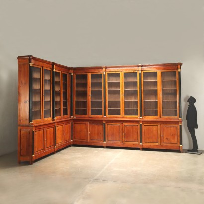 antiquariato, libreria, antiquariato librerie, libreria antica, libreria antica italiana, libreria di antiquariato, libreria neoclassica, libreria del 800,Libreria in Stile Impero,Libreria in Stile Impero