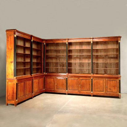 antiquariato, libreria, antiquariato librerie, libreria antica, libreria antica italiana, libreria di antiquariato, libreria neoclassica, libreria del 800,Libreria in Stile Impero,Libreria in Stile Impero