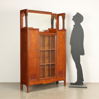 antiquariato, credenza, antiquariato credenza, credenza antica, credenza antica italiana, credenza di antiquariato, credenza neoclassica, credenza del 800,Vetrina Liberty