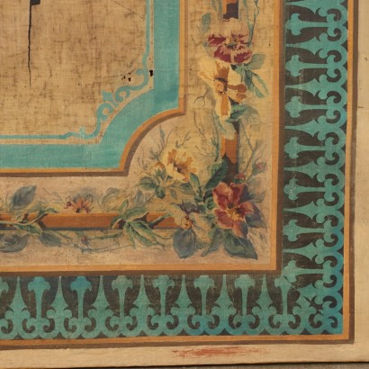 arte, arte italiana, pittura ottocento italiana,Grande dipinto su seta