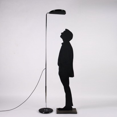 Skipper Mezzaluna Stehlampe Aluminium Dänemark 1970er