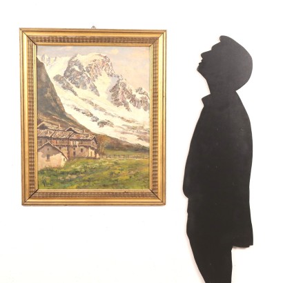 arte, arte italiana, pittura novecento italiana,Vincenzo Ghione,Le Grandes Jorasses,Vincenzo Ghione ,Vincenzo Ghione ,Vincenzo Ghione
