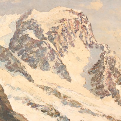 arte, arte italiana, pittura novecento italiana,Vincenzo Ghione,Le Grandes Jorasses,Vincenzo Ghione ,Vincenzo Ghione ,Vincenzo Ghione
