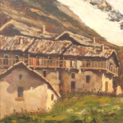 arte, arte italiana, pittura novecento italiana,Vincenzo Ghione,Le Grandes Jorasses,Vincenzo Ghione ,Vincenzo Ghione ,Vincenzo Ghione
