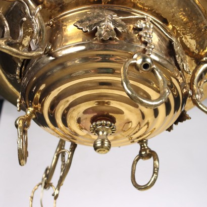 antiquariato, lampadario, antiquariato lampadari, lampadario antico, lampadario antico italiano, lampadario di antiquariato, lampadario neoclassico, lampadario del 800,Lampadario Liberty in Ottone
