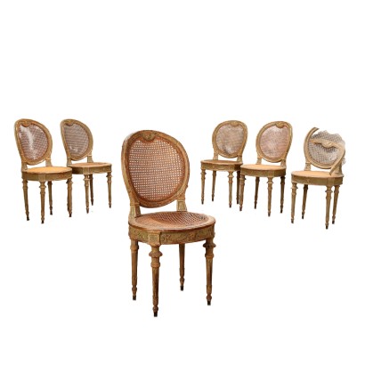 Grupo de Sillas Estilo Neoclásico