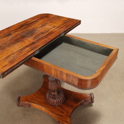 Tavolino da Gioco Inglese Vittoriano