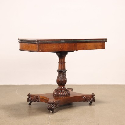 Tavolino da Gioco Inglese Vittoriano