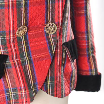 Giacca Vintage in Tartan Jacques Fath
