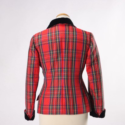Giacca Vintage in Tartan Jacques Fath