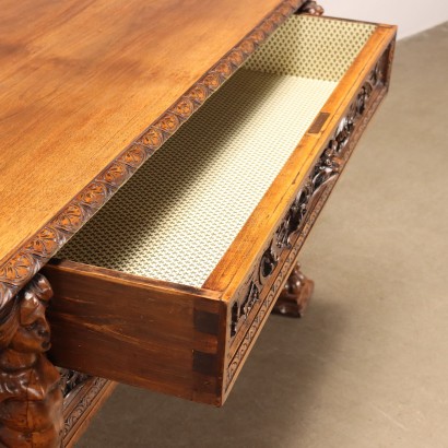 antiquariato, scrivania, antiquariato scrivanie, scrivania antica, scrivania antica italiana, scrivania di antiquariato, scrivania neoclassica, scrivania del 800,Scrivania a Giorno Neorinascimento