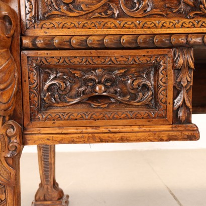 antiquariato, scrivania, antiquariato scrivanie, scrivania antica, scrivania antica italiana, scrivania di antiquariato, scrivania neoclassica, scrivania del 800,Scrivania a Giorno Neorinascimento