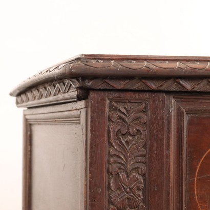 Barock Truhe Nussbaum Italien XVII Jhd