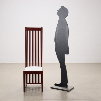 Group of 6 Chairs Cassina Robie 1 Wood Italy 1986