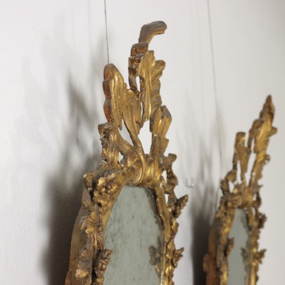 antiquariato, specchiera, antiquariato specchiera, specchiera antica, specchiera antica italiana, specchiera di antiquariato, specchiera neoclassica, specchiera del 800 - antiquariato, cornice, antiquariato cornice, cornice antica, cornice antica italiana, cornice di antiquariato, cornice neoclassico, cornice del 800,Coppia di Ventoline Rococò