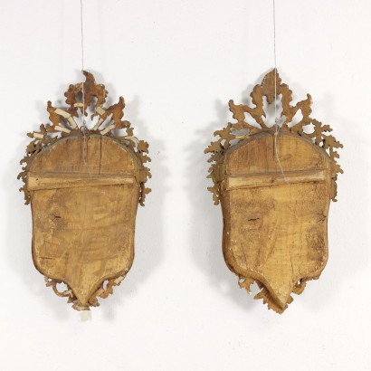 antiquariato, specchiera, antiquariato specchiera, specchiera antica, specchiera antica italiana, specchiera di antiquariato, specchiera neoclassica, specchiera del 800 - antiquariato, cornice, antiquariato cornice, cornice antica, cornice antica italiana, cornice di antiquariato, cornice neoclassico, cornice del 800,Coppia di Ventoline Rococò