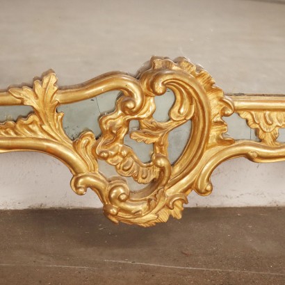 Miroir Baroque Bois Italie XVIII Siècle
