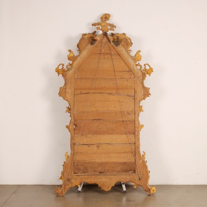 Miroir Baroque Bois Italie XVIII Siècle