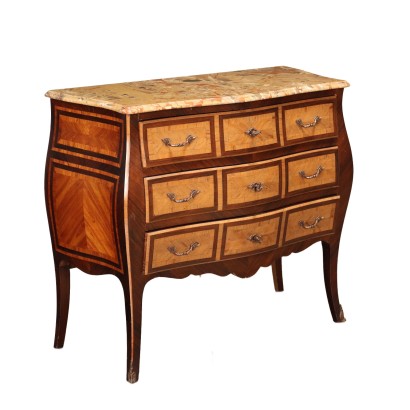Baroque Style Chest of Drawes Oak Italy XX Century