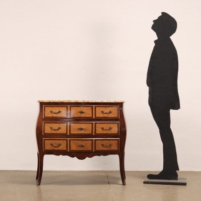 Baroque Style Chest of Drawes Oak Italy XX Century