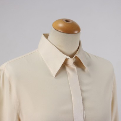 loro piana, seta loro piana, loro piana pura seta, blusa pura seta, blusa loro piana, loro piana secondhand, loro piana italy,Camicia in Pura Seta Loro Piana
