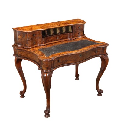 Scrivania a Giorno Intarsiata in Stile, Italia XX Secolo, Antiquariato, Scrivanie e scrittoi, dimanoinmano.it antiquariato, scrivania, antiquariato scrivanie, scrivania antica, scrivania antica italiana, scrivania di antiquariato, scrivania neoclassica, scrivania del 800,Scrivania a Giorno Intarsiata in Stile