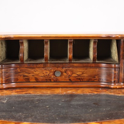 ANTASC0163818_933542 antiquariato, scrivania, antiquariato scrivanie, scrivania antica, scrivania antica italiana, scrivania di antiquariato, scrivania neoclassica, scrivania del 800,Scrivania a Giorno Intarsiata in Stile