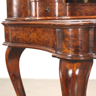 ANTASC0163818_933543 antiquariato, scrivania, antiquariato scrivanie, scrivania antica, scrivania antica italiana, scrivania di antiquariato, scrivania neoclassica, scrivania del 800,Scrivania a Giorno Intarsiata in Stile