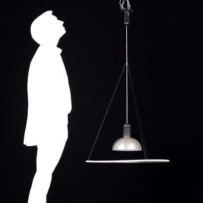 modernariato, modernariato di design, lampadario, lampadario modernariato, lampadario di modernariato, lampadario italiano, lampadario vintage, lampadario anni '60, lampadario design anni 60,Lampada 'Frisbi 850' d,Achille Castiglioni,Achille Castiglioni,Achille Castiglioni,Achille Castiglioni,Achille Castiglioni