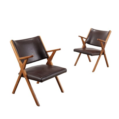 Coppia Poltroncine Anni 50-60