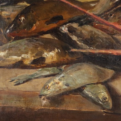 R. Pellegrini Oil on Canvas Italy 1903