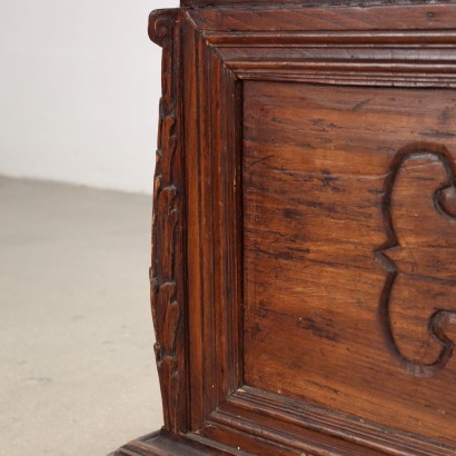 Coffre Style Baroque Peuplier Blanc Italie XIX Siècle